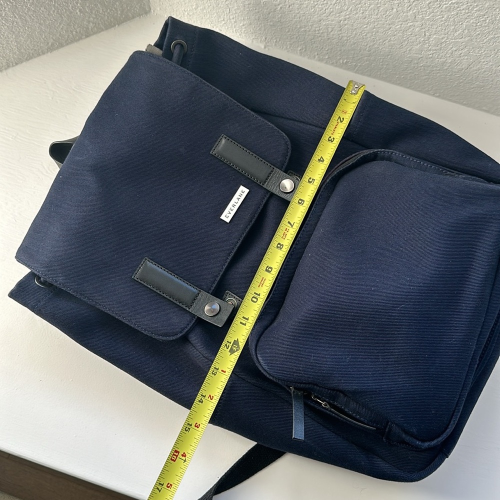 Everlane Modern Snap Backpack Navy - Picture 8 of 8